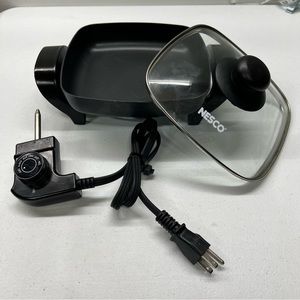 Nesco Black ES-08 Electric Skillet 8 inch 800 watts - The Metal Ware Corporation
